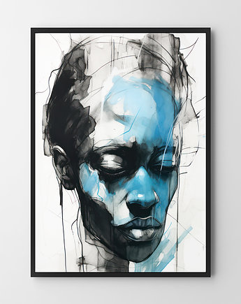 Plakat Portret niebieski, HOG STUDIO
