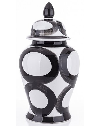 Pojemnik Ceramiczny Amfora Ceramiczna Black White 47 cm, MIA home