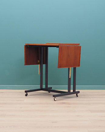 Stolik na kółkach, lata 70, duński design, Labofa M, Przetwory design