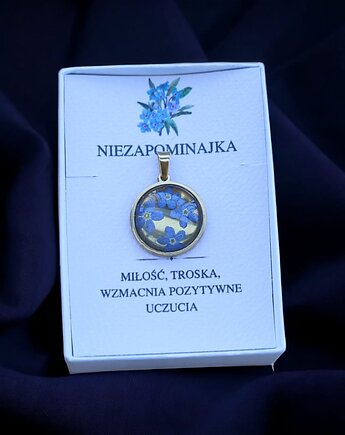 Złota zawieszka Niezapominajki ??, Lovely Jewellery
