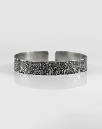 Kamień - srebrna bransoletka - outlet, Caltha