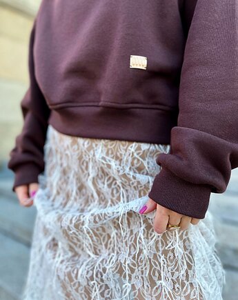 Hot Chocolate / bluza bawełniana w kolorze gorzkiej czekolady, Bohemian Soul atelier by M.