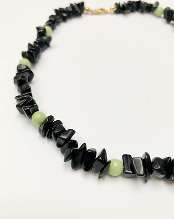 Czarny choker zkamieniami, Luna by Sisters