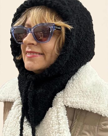 Czarna kominiarka Balaklawa, NATURA ATELIER