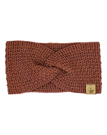 Opaska turban - Ciemna Miedź, Knit to Fit