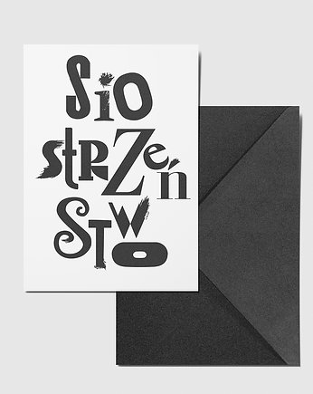 Siostrzeństwo  grafika typograficzna A5, 11 Seconds Studio