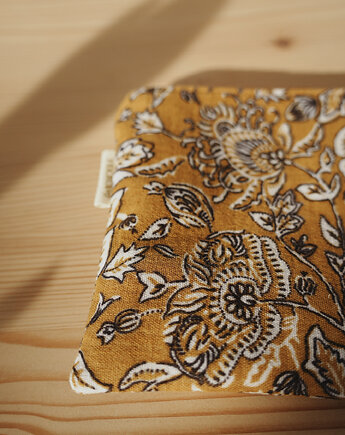 Muślinowa mini kosmetyczka, saszetka  HONEY BLOOM mini, Patchoula