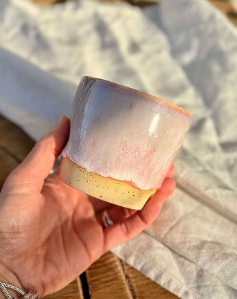 Czarka ceramiczna 320ml, róż, JD loves CERAMICS