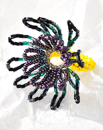 Duży pierścionek kwiat, VLGjewelry