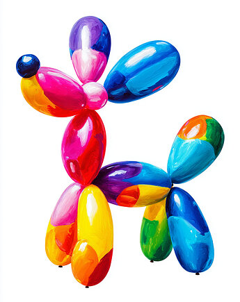 Plakat balonowy pies 50X70, polkastudio