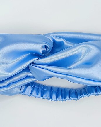 Opaska satynowa baby blue, manufaktura, Kate HomeMade