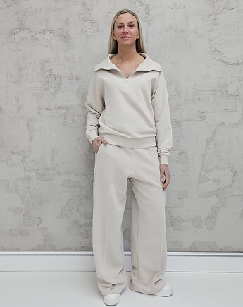 Kissa wygodny komplet z rozpinaną bluzą Clud, Ablush