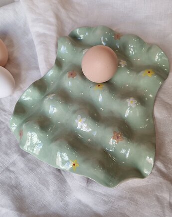 Patera  na jajka  -  Wiosenny stół, krusz art