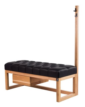 Ławka Pikowana Z Panelem I Wieszakiem  LPP-13, EMRA WOOD DESIGN