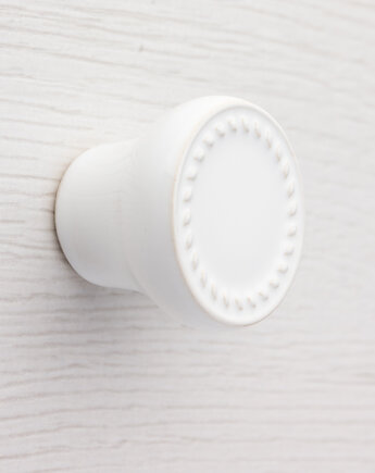 Gałka do mebli biała, wz.12, pracowniazona