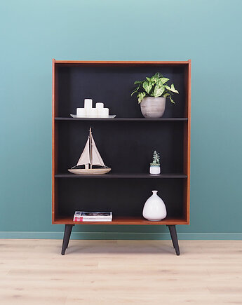 Regał tekowy, duński design, lata 70, produkcja: Dania, Przetwory design