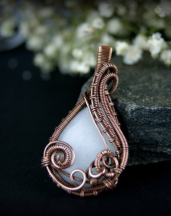 Wisiorek z jadeitem, Blue Pearl Art