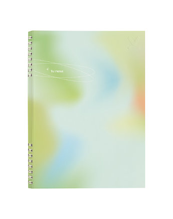 NOTES GRADIENT TU I TERAZ B5  160 stron  SZARE KROPKI, Coverlover