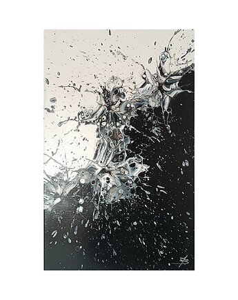CHAOS 50x80 abstrakcja obraz, Joanna Bilska