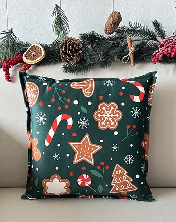 Poduszka Dekoracyjna Świąteczna Pierniczki Boże Narodzenie, poduszkownia