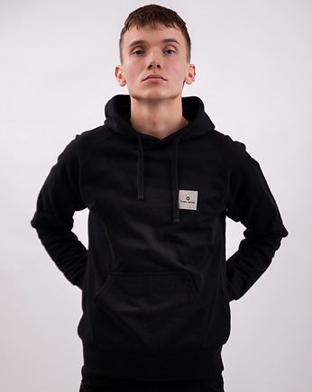 Bluza czarna bawełna organiczna GOTS, tree rebel