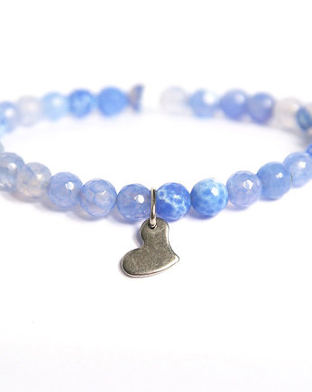 Stal szlachetna & agat ognisty :: bransoletka, kaktusia