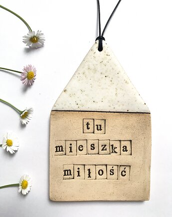 Domek ceramiczny tu mieszka miłość, Ceramika Ana