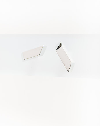 Kolczyki srebrne z kolekcji EDGY/ SILVER/mikron, Daria Siwiak Jewellery