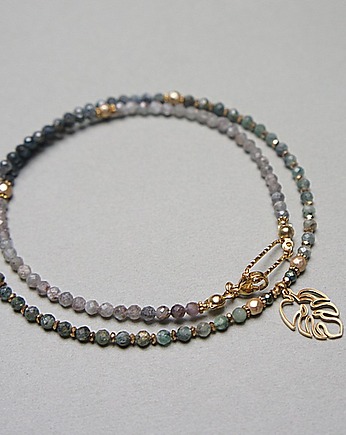 Kyanit three colours /choker/ naszyjnik - Szlachetna kolekcja, KiKa pracownia