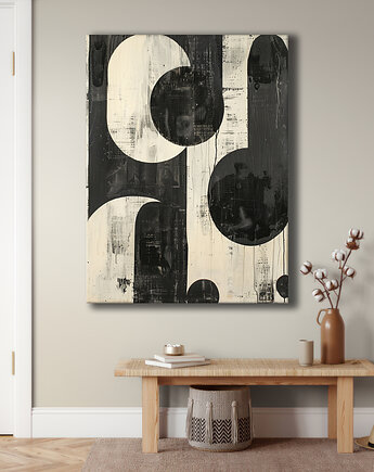 Geometria natury - Obraz na płótnie - Druk Blejtrama, Minimalizm, Loft #131, Black Sapphire Art