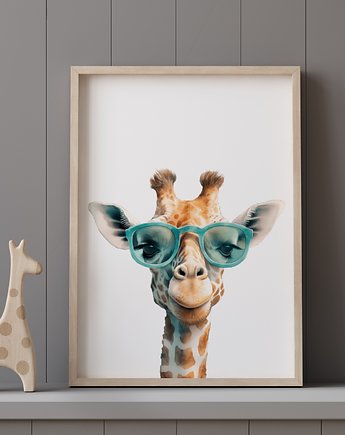 Plakat Żyrafa w okularach P337, TamTamTu