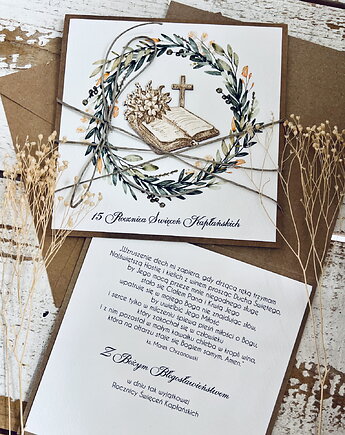 Ręcznie robiona kartka dla księdza na rocznicę święceń - 15, sorte