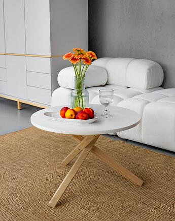 Okrągły stolik kawowy TRIPLE, w wielu kolorach, fi 68cm, VERYSIMPL