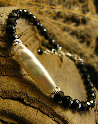 Bransoleta Amulet - Perła Turmalin Srebro, Kuźnia Nehesi