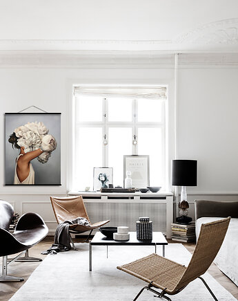 Duży obraz na płótnie - Kobieta kwiat, Dekoracje PATKA Patrycja Kita