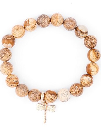 Jaspis - kamień zdrowia - bransoletka z naturalnych kamieni, Kulka Bransoletki