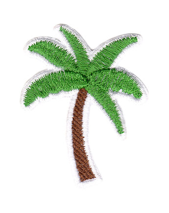 Naszywka naprasowanka PALMA termo haft 5x6,4cm, Wyszywane