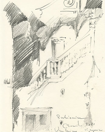 Kraków III - szkic ołówkiem, Studio Mini Forma