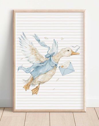 Gąska listonoszka - Plakat na ścianę dla dzieci, Mała Pracownia DK