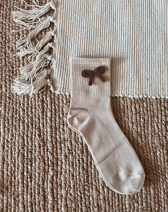 Skarpety damskie wiosna kokarda, Apollie&co