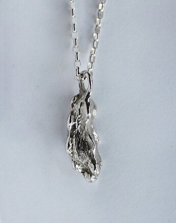 Długi naszyjnik srebrny - Ogórek kiszony, pills.jewelry