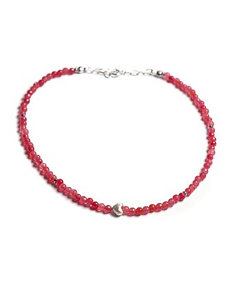 Naszyjnik kwarc malinowy, Bijoux by Marzena Bylicka
