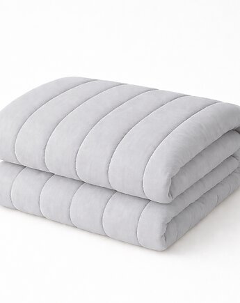 Kołdra bezposzewkowa bawełniana, jasny szary - 160x200cm, Linen House