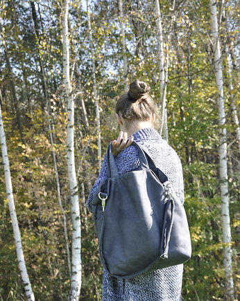 Torba hobo XXL - grafit, OKAZJE - Prezent na Dzień Kobiet