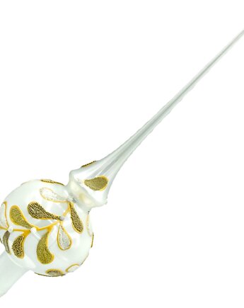 Bombka choinkowa: Czubek na choinkę biały: Jemioła, Syn Bombkarza