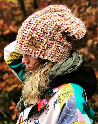 Czapka Surferska musztardowa, ŁAP NAS