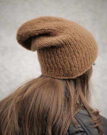 Przejściowa czapka z alpaki ALPACZINA 100% alpaka, sploteka