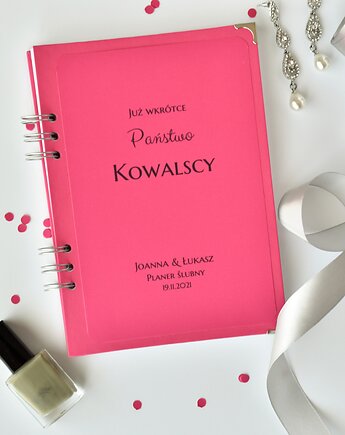 Planer ślubny organizer terminarz planner róż, Papiernik