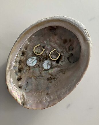 PAM - Kolczyki z wielka Perłą natu, STUDIO AURA