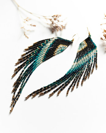 Kolczyki skrzydła dziwogona rajskiego, Tauriel Design